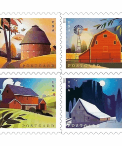 2021 First-Class Postage Barn Postcard Stamps 100pcs/Pack