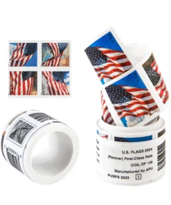 2024 US Flag Forever Stamps Coil of 100 PCS/Roll