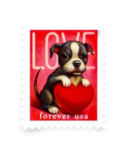 2023 First-Class Forever Stamps – Love: Kitten & Puppy