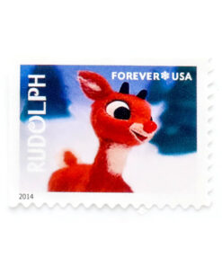 2014 US First-Class Forever Stamp – Rudolph the Red-Nosed Reindeer