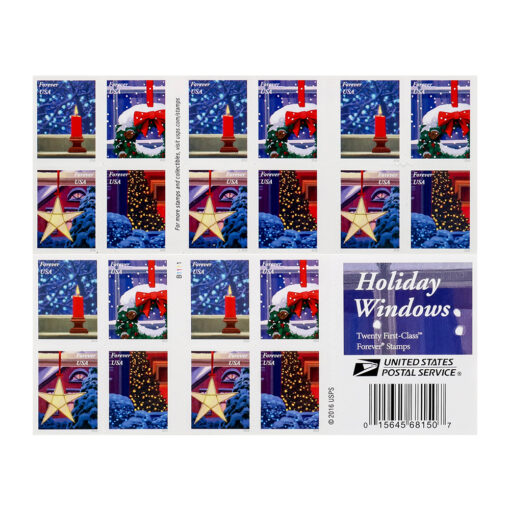 2016 US Christmas Candle Forever Stamps Booklet - Image 3