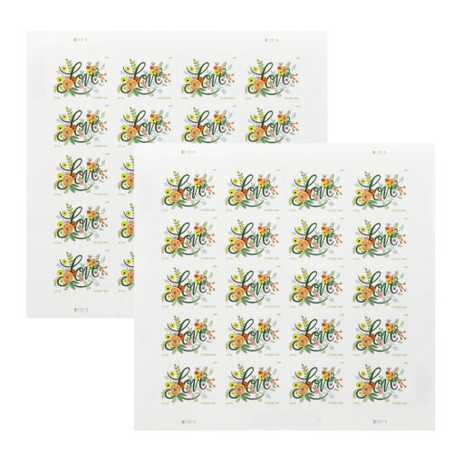 2018 US Wedding Love Flourishes Forever Postage Stamps - Image 4