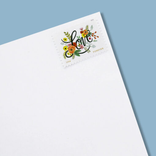 2018 US Wedding Love Flourishes Forever Postage Stamps - Image 6