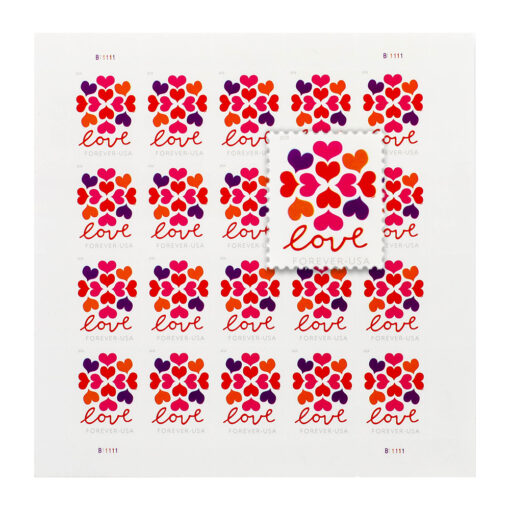 2019 US Heart Blossom Forever First-Class Postage Stamps Wedding - Image 2