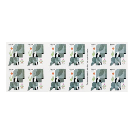 2022 US Elephants First Class Forever Stamps - Image 2